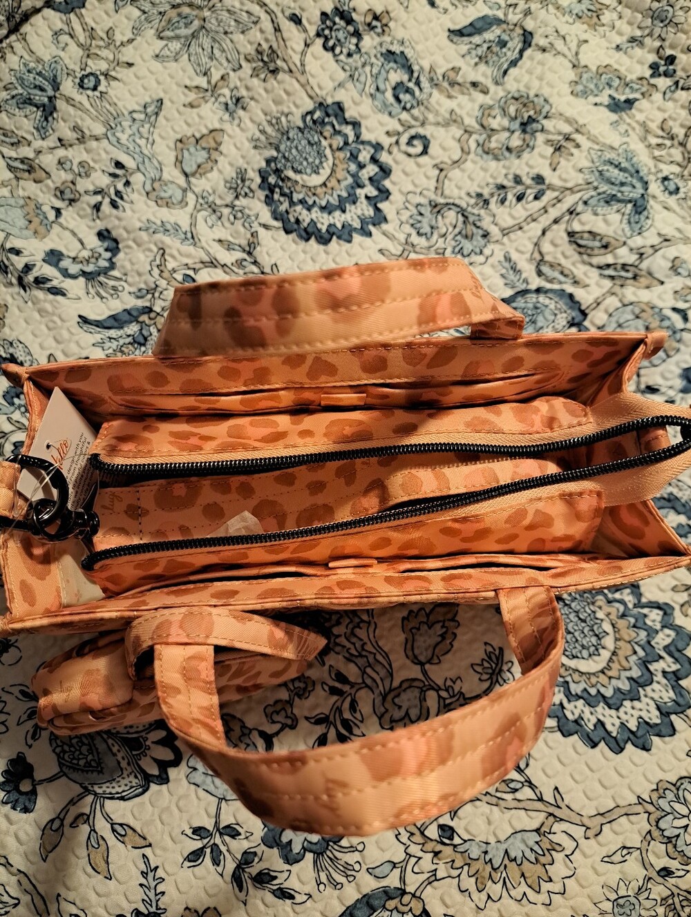 Lug Train With Disco Pouch In Leopard Sand - Picture 4 of 4